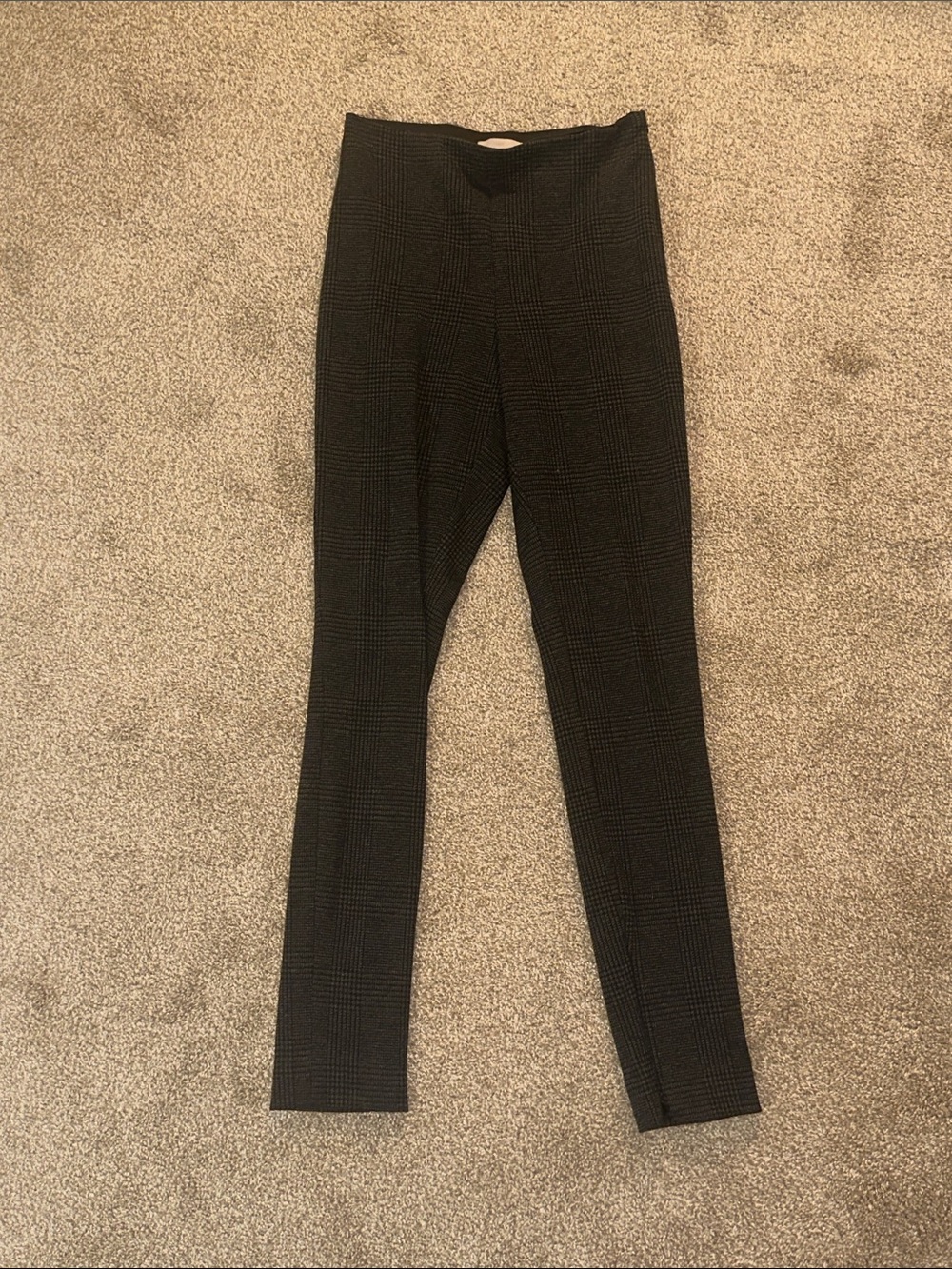 H&M Black Glen Plaid Skinny Pants